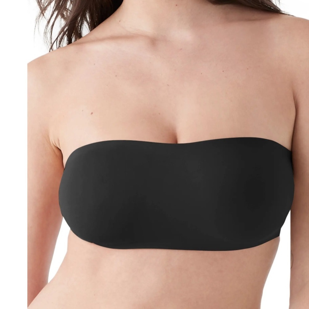 Strapless Bandeau Bikini Top - Black